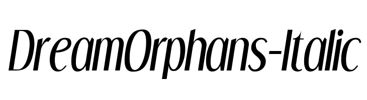 DreamOrphans-Italic  Fuentes Gratis Descargar