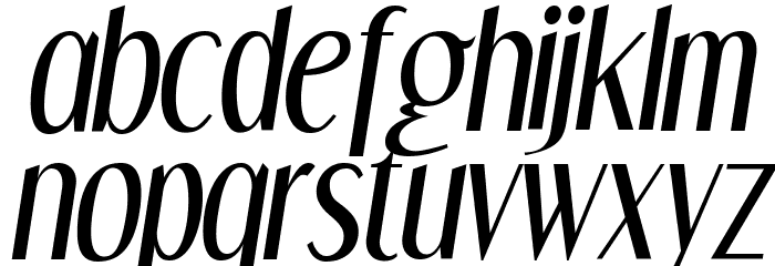 DreamOrphans-Italic Font LOWERCASE