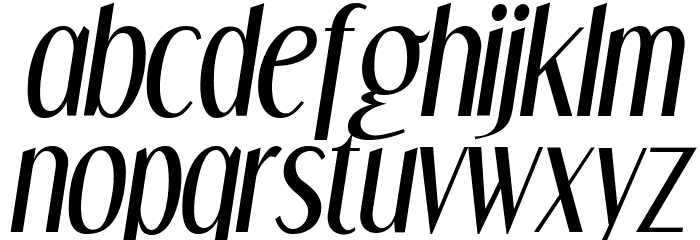 DreamOrphans-Italic Font LOWERCASE
