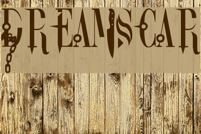 DreamScar لخطوط تنزيل examples