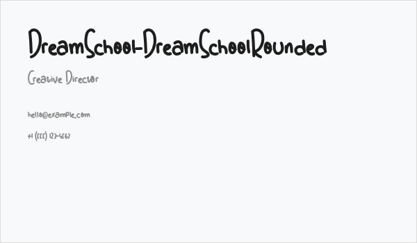 DreamSchool-DreamSchoolRounded Business Card