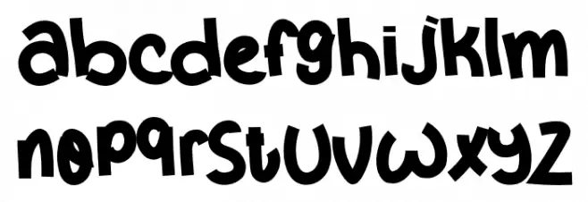 DreamSchool Schriftart Kleinbuchstaben