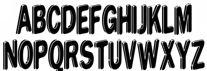 DreamStencil 字体 大写