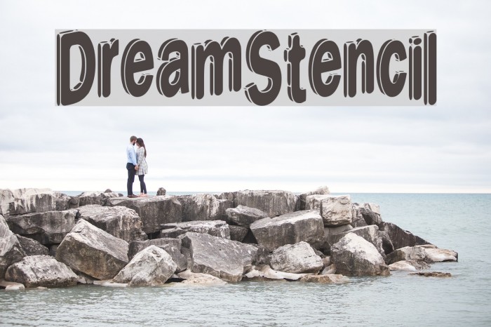 DreamStencil Font examples