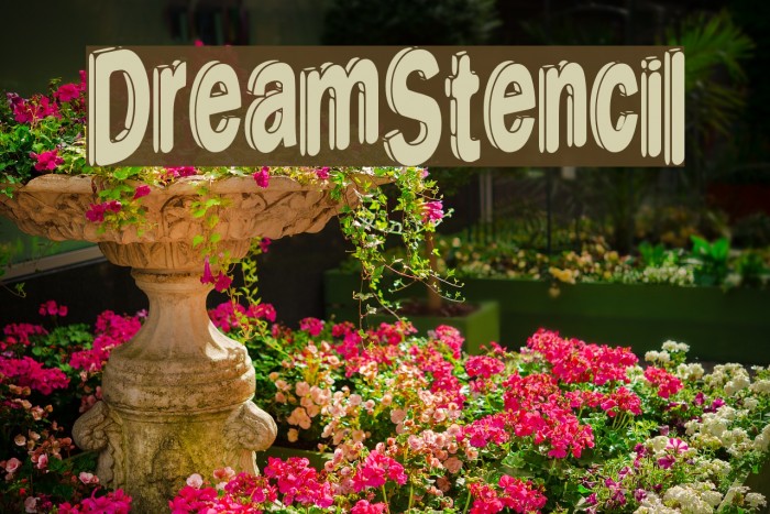 DreamStencil Font examples