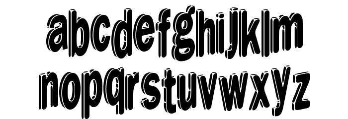 DreamStencil Font LOWERCASE