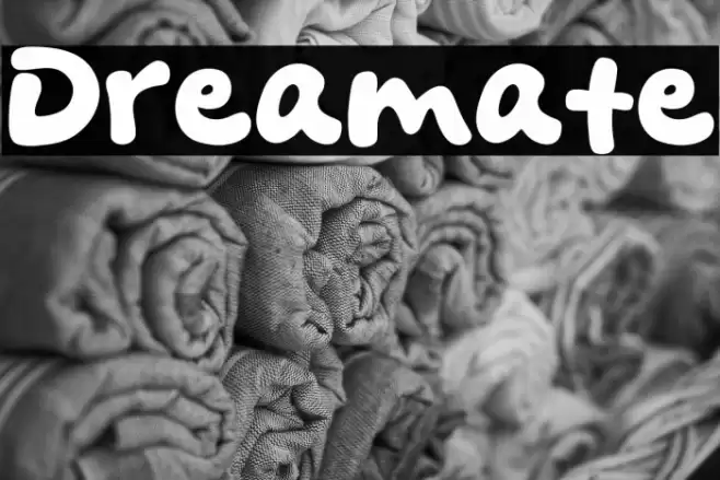 Dreamate Font examples