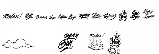 Dreambats_PersonalUseOnly Font OTHER CHARS