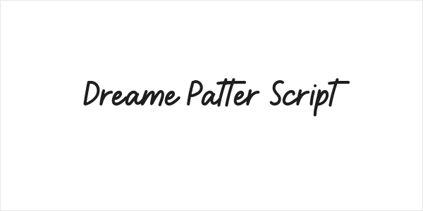 Dreame Patter Script Logo