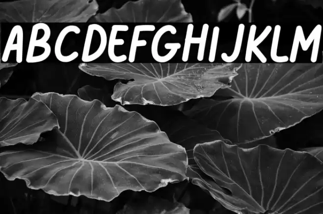 DreamePatter-Caps Font examples