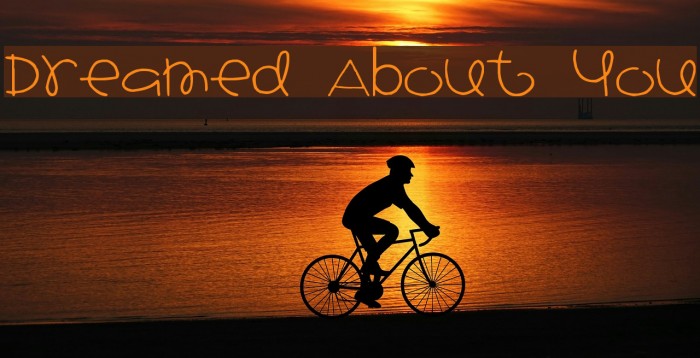 Dreamed About You Font examples