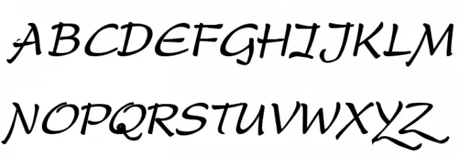 DreamerOne Bold Italic Polices MAJUSCULES