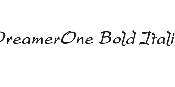 DreamerOne Bold Italic Logo