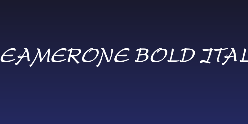 DreamerOne Bold Italic Social Header