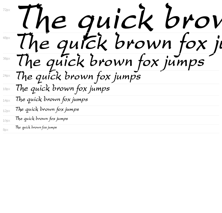 DreamerOne Bold Italic Waterfall