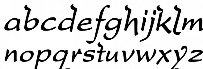 DreamerOne Bold Italic Font LOWERCASE