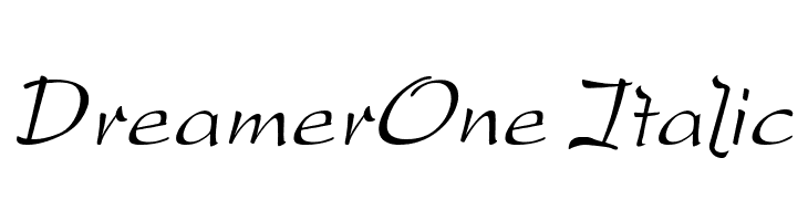 DreamerOne Italic  Frei Schriftart Herunterladen