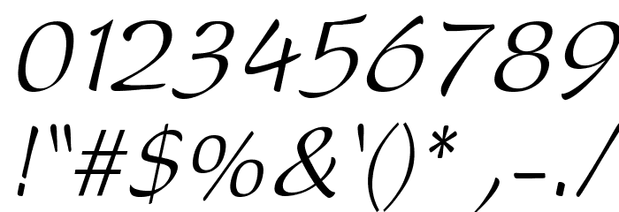 DreamerOne Italic Font OTHER CHARS