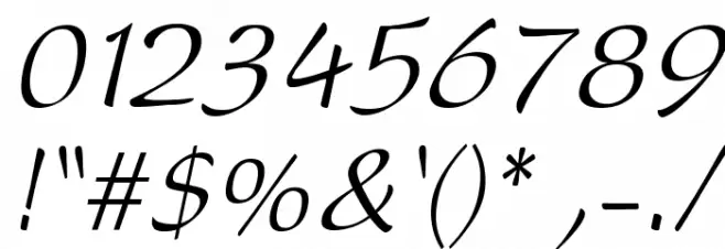 DreamerOne Italic Polices AUTRES CHARS