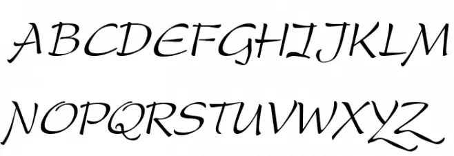 DreamerOne Italic 字体 大写