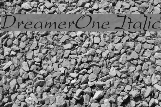 DreamerOne Italic Polices examples