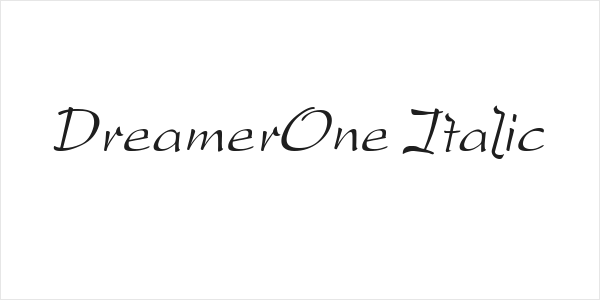DreamerOne Italic Logo