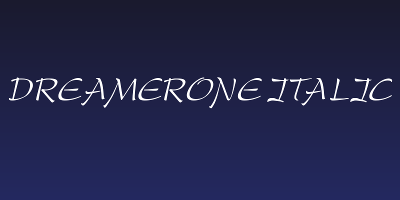 DreamerOne Italic Social Header
