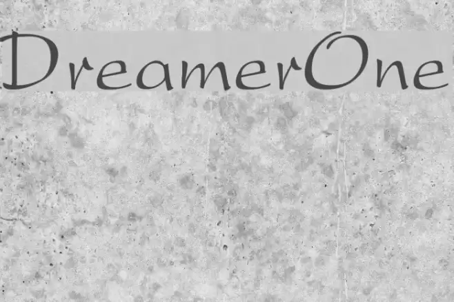 DreamerOne Font examples