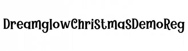 Dreamglow Christmas Demo Reg font caratteri gratis