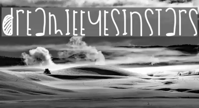 DreamieEyesInStars Font examples