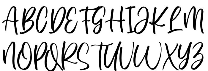 Dreamily Font UPPERCASE