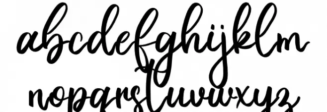 Dreamily Caratteri MINUSCOLO