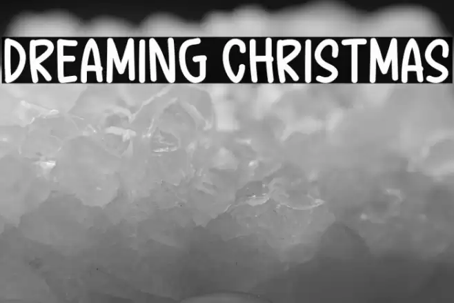 Dreaming Christmas Caratteri examples