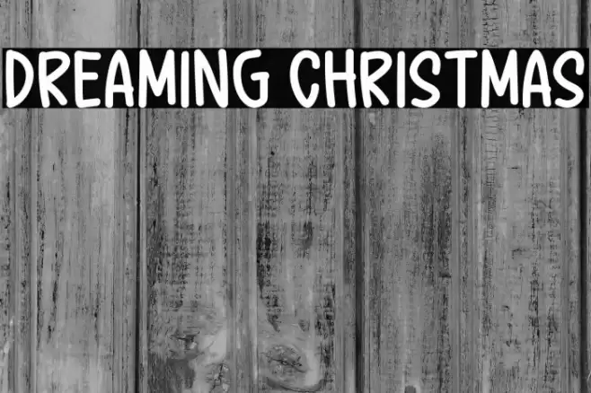 Dreaming Christmas Caratteri examples