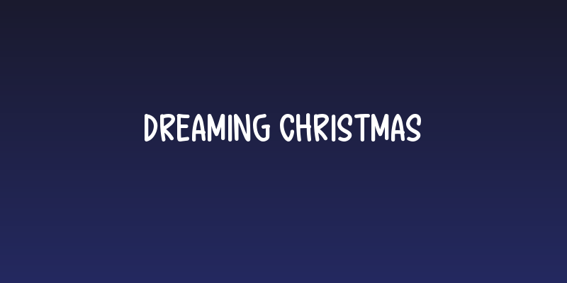 Dreaming Christmas Social Header