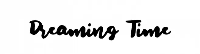 Dreaming Time  Fuentes Gratis Descargar