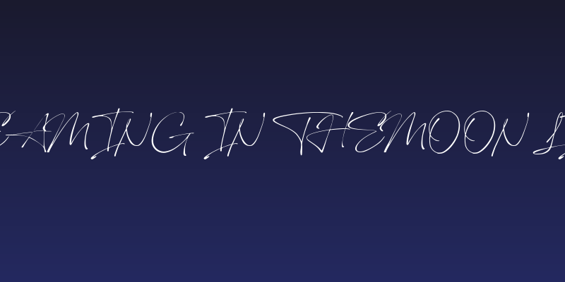 Dreaming in theMoonlight Social Header