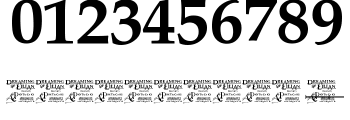 Dreaming of Lilian Font OTHER CHARS