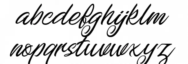 Dreamland Schriftart Kleinbuchstaben