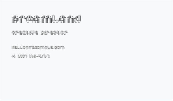 Dreamland Business Card