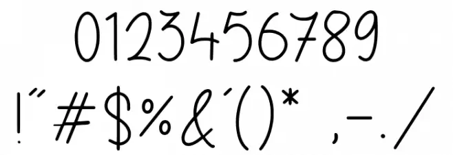 Dreamline Font OTHER CHARS