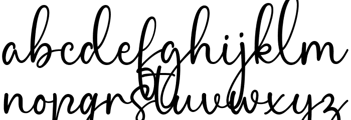 Dreamline Font LOWERCASE