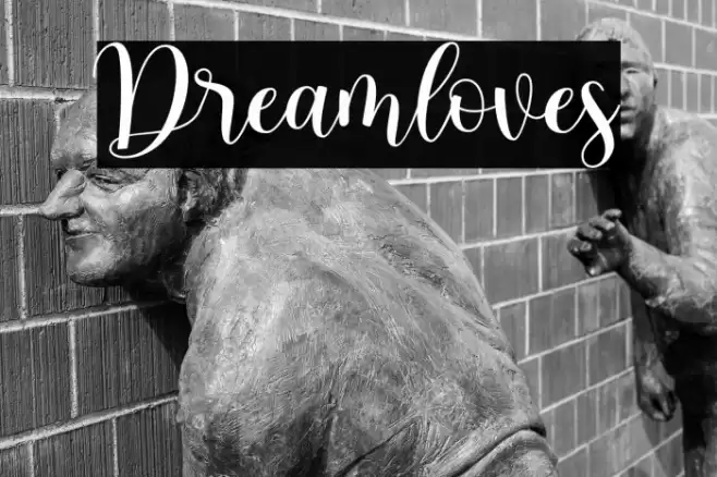 Dreamloves Font examples