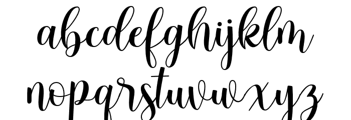 Dreamloves Font LOWERCASE