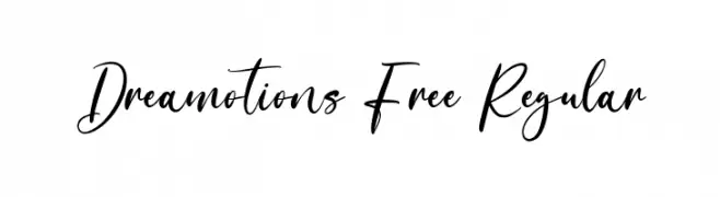 Dreamotions Free Regular Font