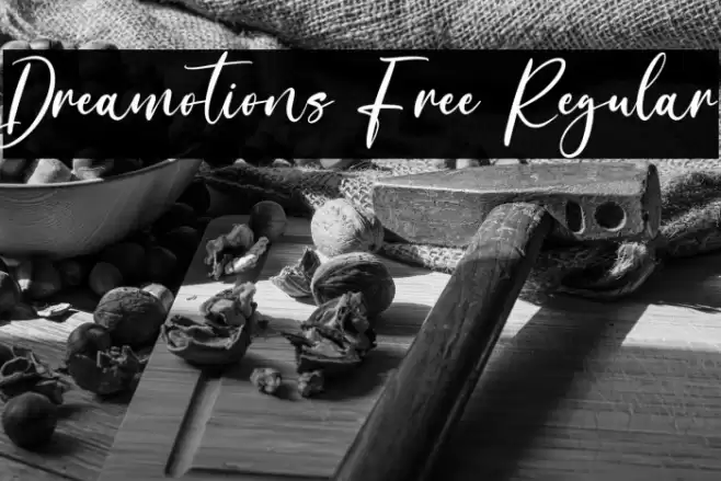Dreamotions Free Regular Font examples