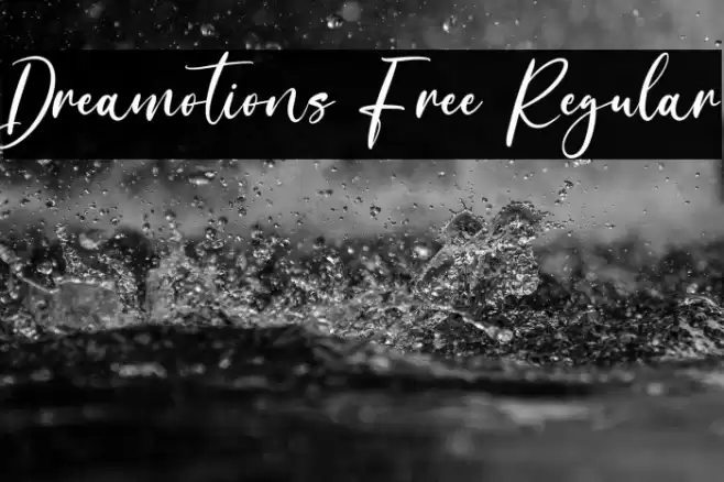 Dreamotions Free Regular Font examples