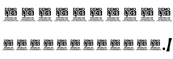 Dreams Adventure DEMO Font Alte caractere