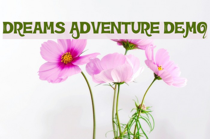 Dreams Adventure DEMO Font examples