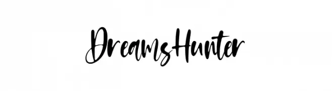 Dreams Hunter  नि: शुल्क फ़ॉन्ट्स डाउनलोड
